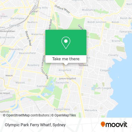 Olympic Park Ferry Whatf map