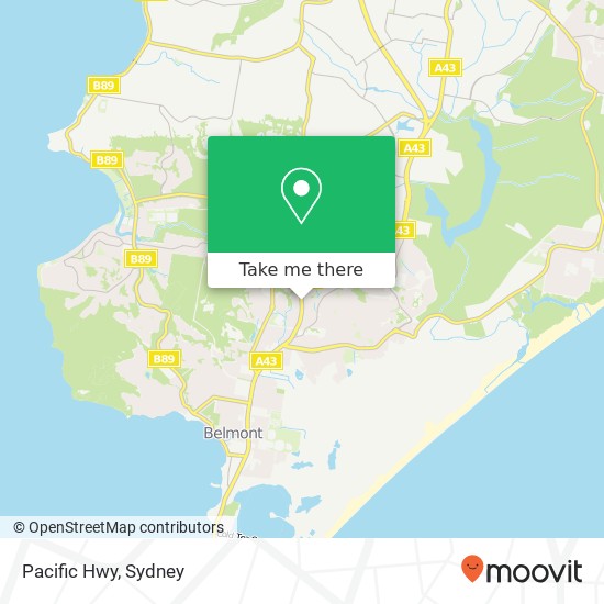 Pacific Hwy map