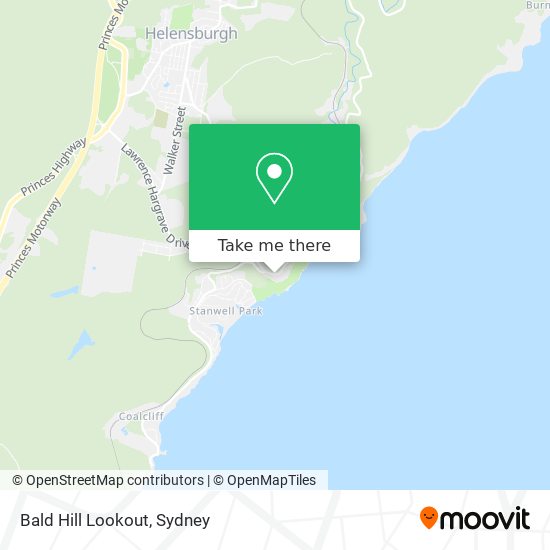 Bald Hill Lookout map