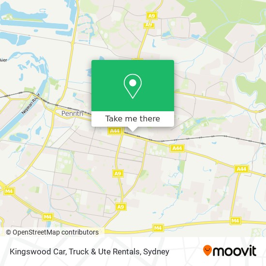 Kingswood Car, Truck & Ute Rentals map