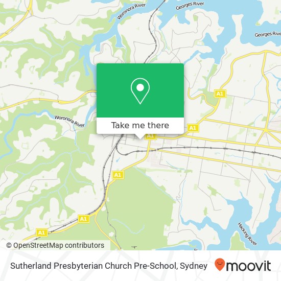 Sutherland Presbyterian Church Pre-School map