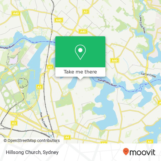 Hillsong Church map