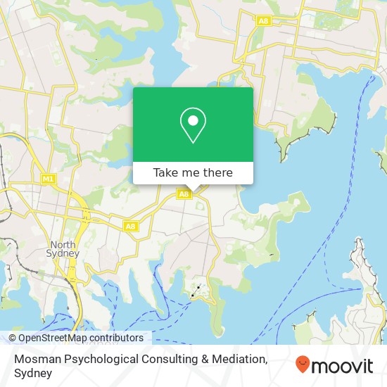 Mosman Psychological Consulting & Mediation map