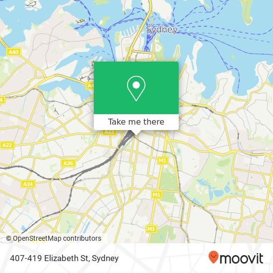 Mapa 407-419 Elizabeth St