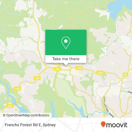 Frenchs Forest Rd E map