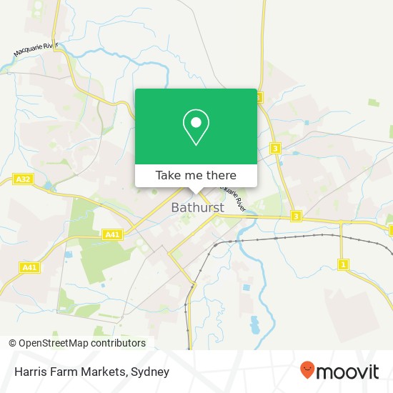 Harris Farm Markets map