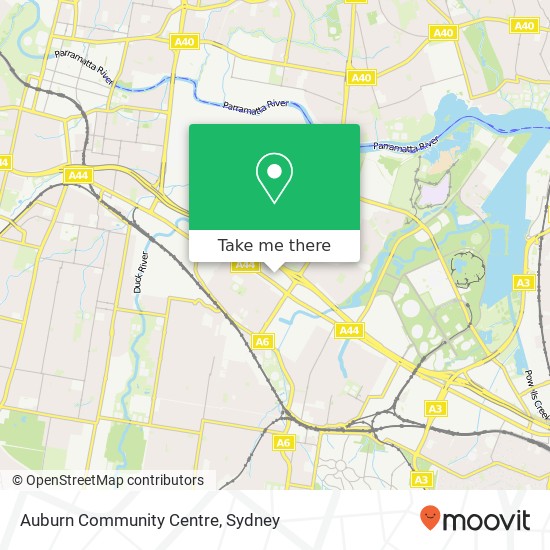 Auburn Community Centre map