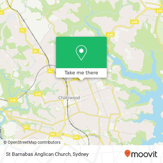 St Barnabas Anglican Church map