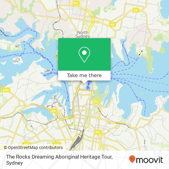 The Rocks Dreaming Aboriginal Heritage Tour map