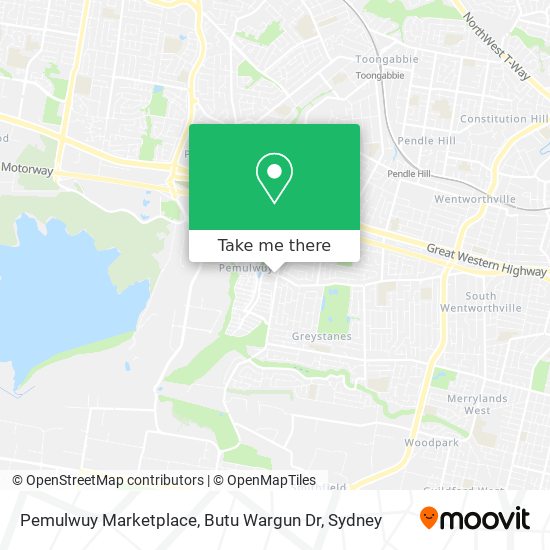 Pemulwuy Marketplace, Butu Wargun Dr map