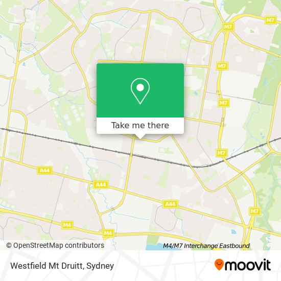 Westfield Mt Druitt map