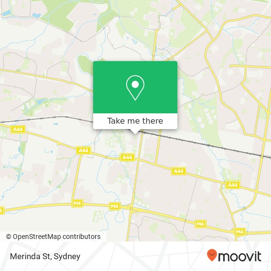 Merinda St map