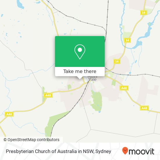 Mapa Presbyterian Church of Australia in NSW