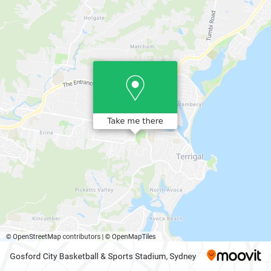 Gosford City Basketball & Sports Stadium map