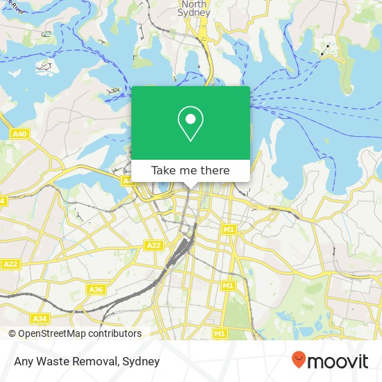 Any Waste Removal map