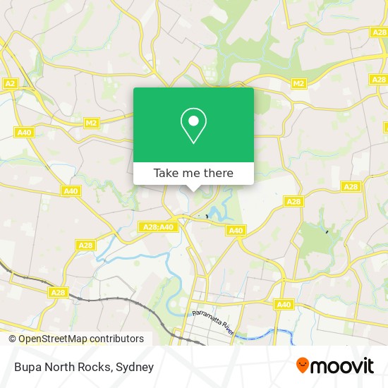 Bupa North Rocks map