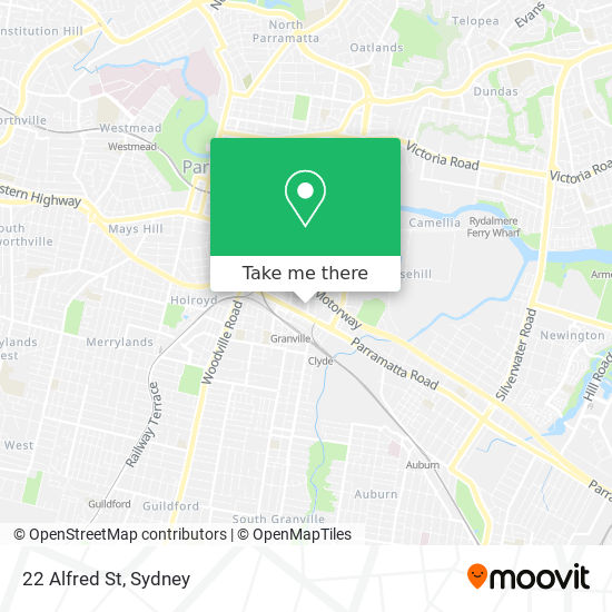 22 Alfred St map