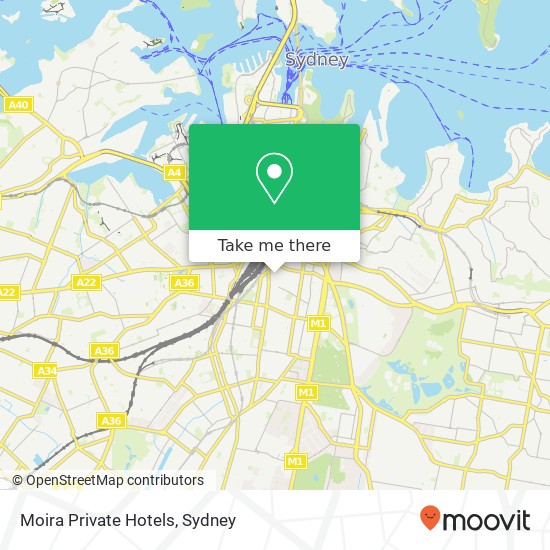 Moira Private Hotels map