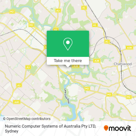 Mapa Numeric Computer Systems of Australia Pty LTD