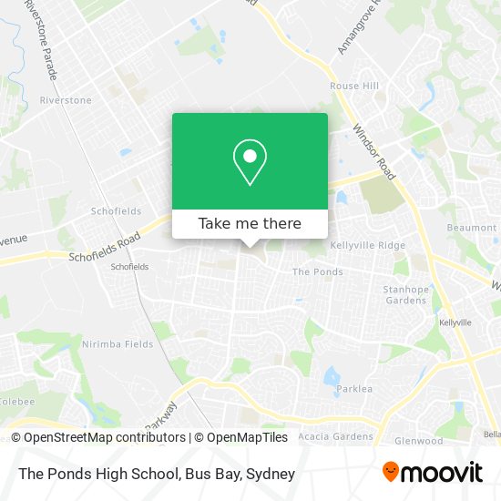 The Ponds High School, Bus Bay map