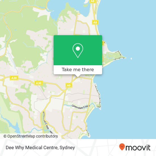 Mapa Dee Why Medical Centre