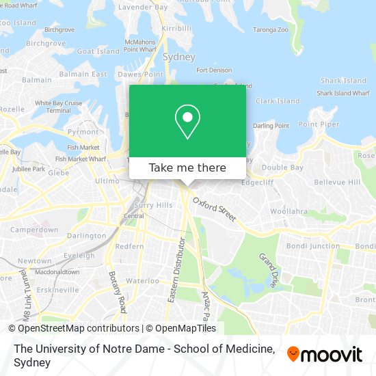 The University of Notre Dame - School of Medicine map