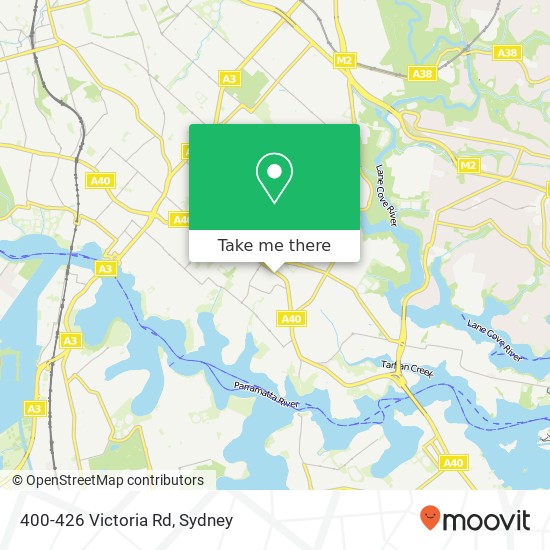 Mapa 400-426 Victoria Rd