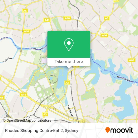 Rhodes Shopping Centre-Ent 2 map