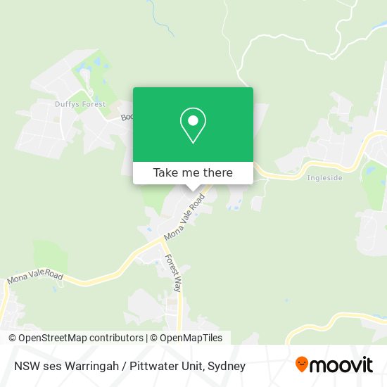 NSW ses Warringah / Pittwater Unit map