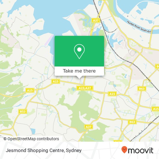 Mapa Jesmond Shopping Centre