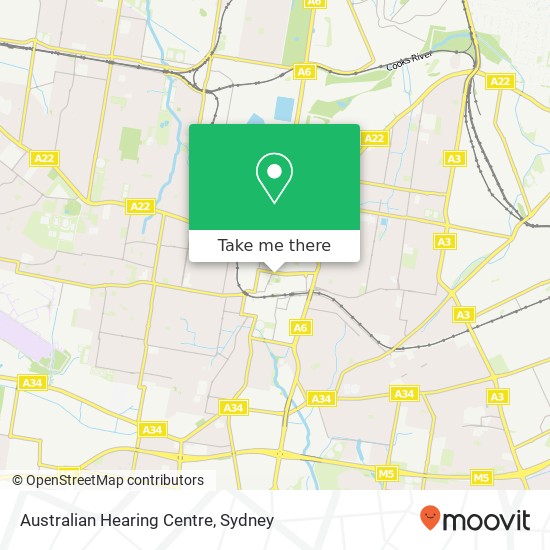 Australian Hearing Centre map