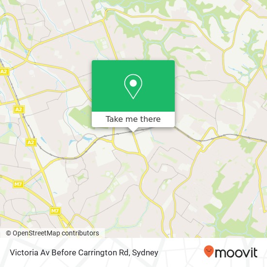 Victoria Av Before Carrington Rd map