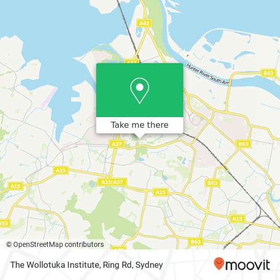 Mapa The Wollotuka Institute, Ring Rd