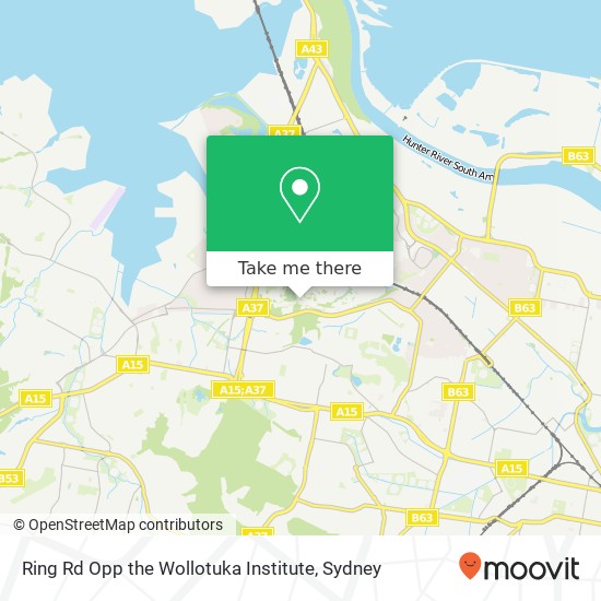 Mapa Ring Rd Opp the Wollotuka Institute
