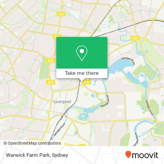 Warwick Farm Park map