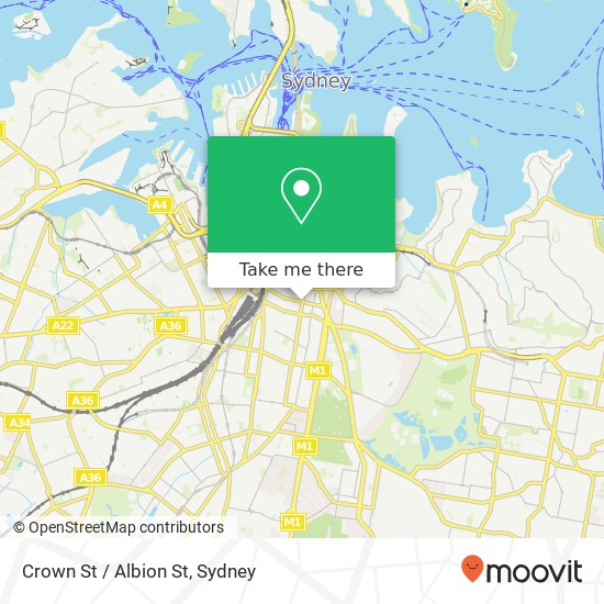 Crown St / Albion St map