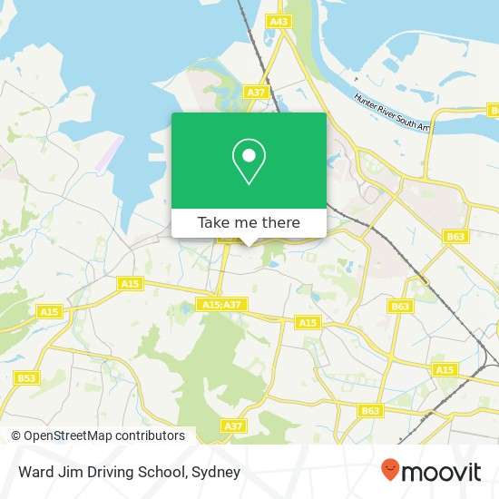 Ward Jim Driving School map