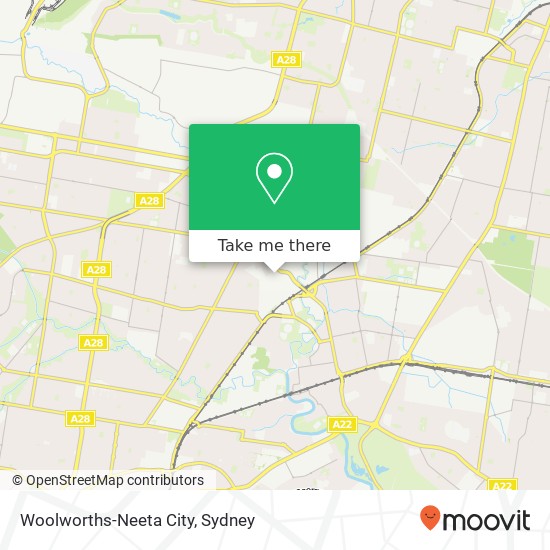 Woolworths-Neeta City map