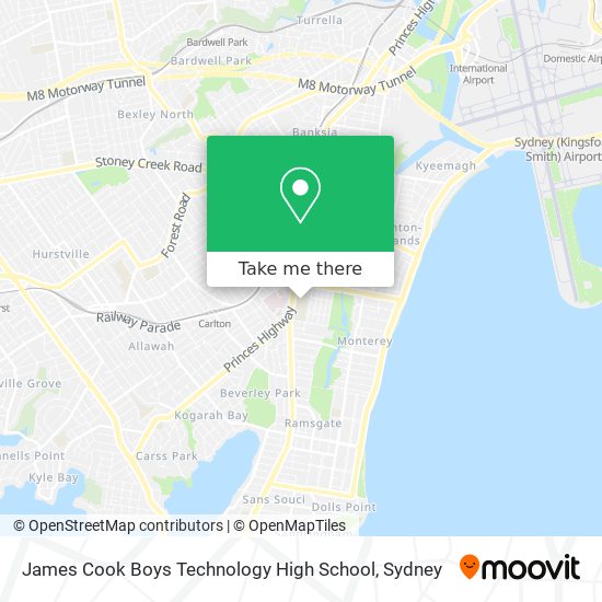 James Cook Boys Technology High School map
