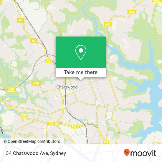 34 Chatswood Ave map