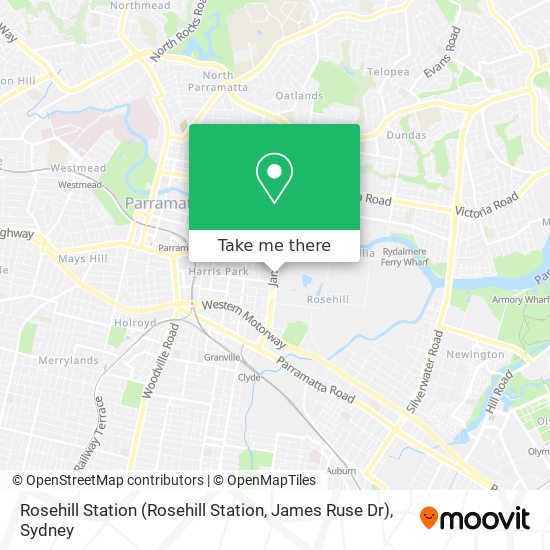 Rosehill Station (Rosehill Station, James Ruse Dr) map