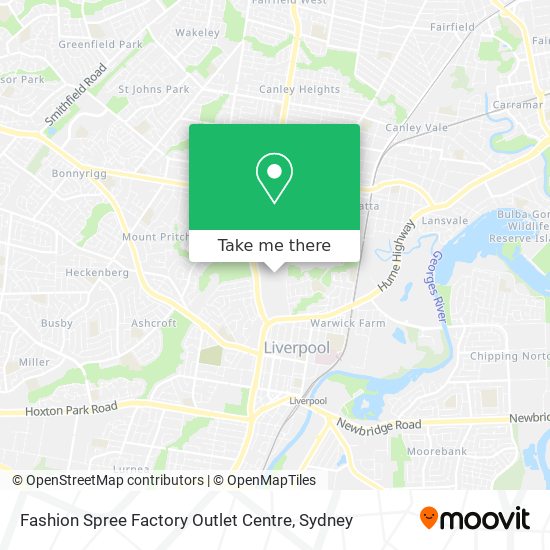 Fashion Spree Factory Outlet Centre map