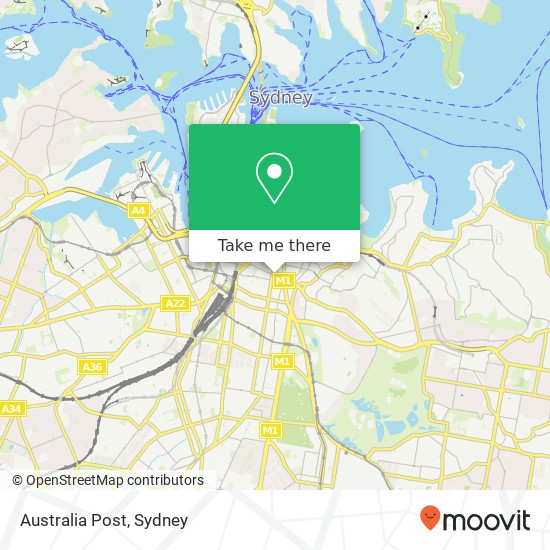 Australia Post map