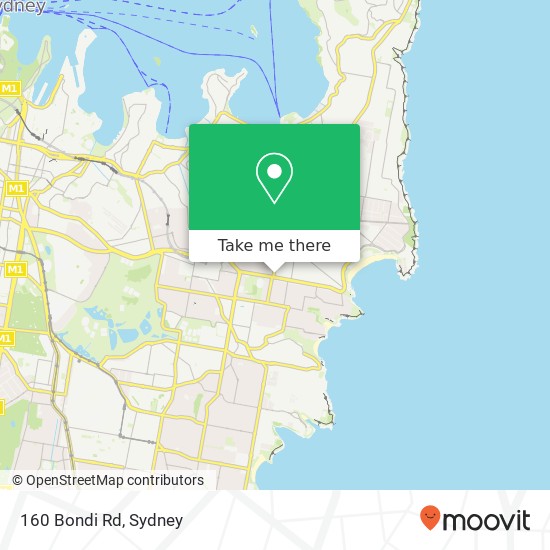 160 Bondi Rd map