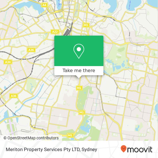 Meriton Property Services Pty LTD map