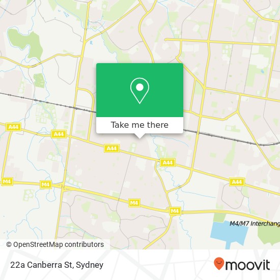 Mapa 22a Canberra St