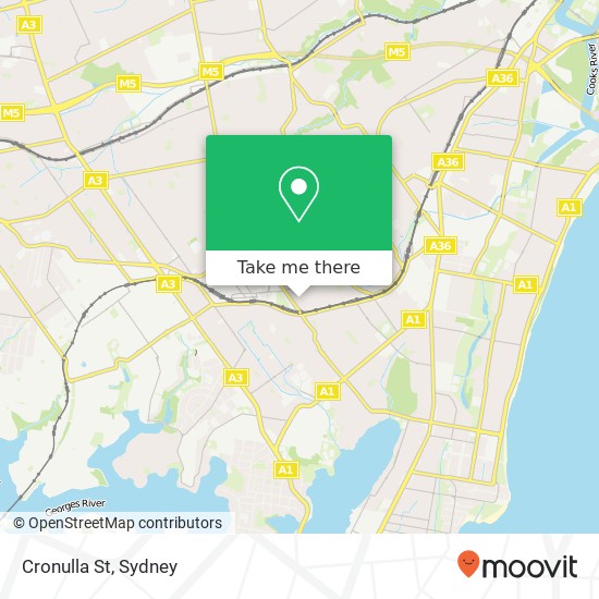 Cronulla St map