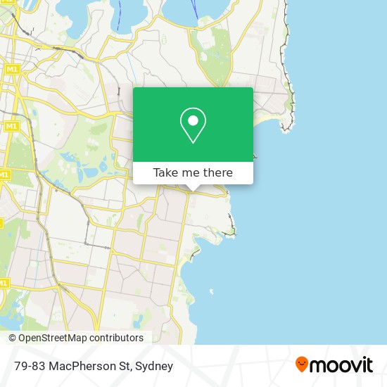 Mapa 79-83 MacPherson St