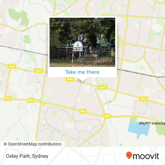 Mapa Oxley Park