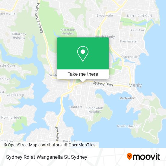 Sydney Rd at Wanganella St map